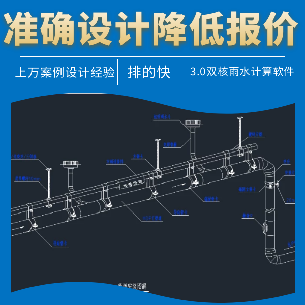 屋面排水系统采用虹吸式 智慧雨