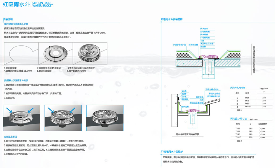 虹吸雨水斗安装说明