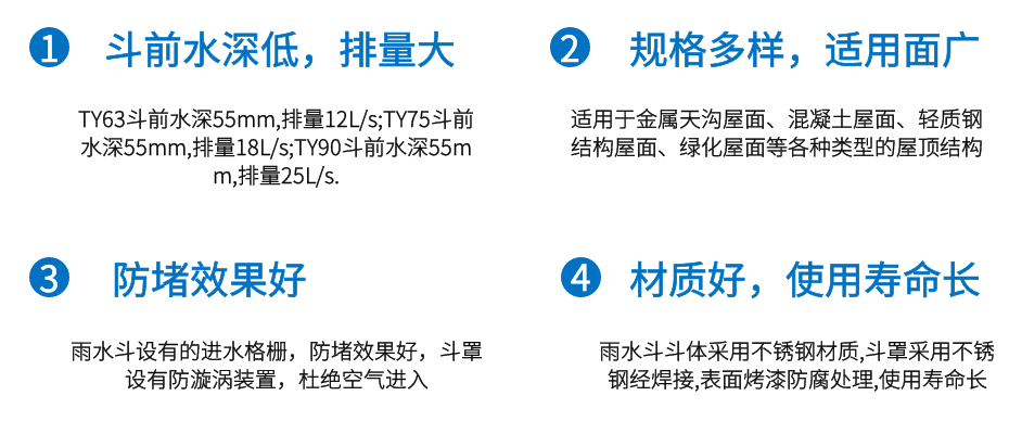 虹吸雨水斗4大优势